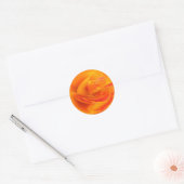 Stickers Rose orange (Enveloppe)