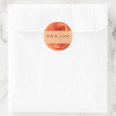 Stickers Rose orange (Sac)