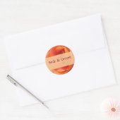 Stickers Rose orange (Enveloppe)