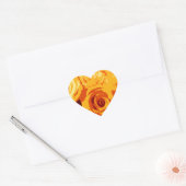 Stickers Rose orange or jaune (Enveloppe)