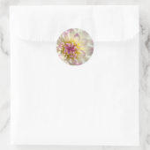 stickers Rose rose floral blanc Dahlia Fleurs pers (Sac)