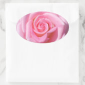 Stickers rose rose ovale (Sac)