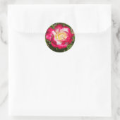 Stickers Rose rouge et jaune (Sac)