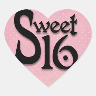 Stickers Rose Sweet 16 Anniversaire