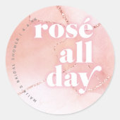 Stickers Rosé Tout Au Long De La Journée Favoriser (Devant)
