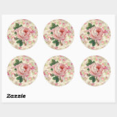 Stickers Rose vintage (Feuille)
