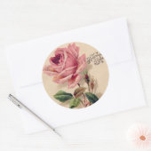 Stickers Rose vintage (Enveloppe)
