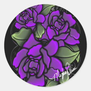 Stickers Rose violet