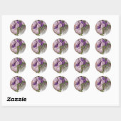 Stickers Rose violet Mariage Bouquet Enveloppe Sce (Feuille)