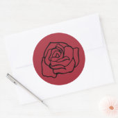 Stickers roses (Enveloppe)