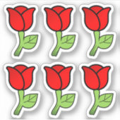 Stickers Roses rouges (Devant)