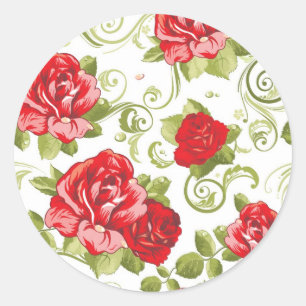 Stickers Roses rouges