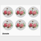 Stickers Roses Vintage (Feuille)