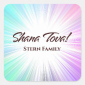 Stickers Rosh Hashanah Abstrait coloré (Devant)