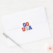 Stickers Rouge Blanc & Bleu GO USA (Enveloppe)