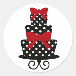 Stickers rouge et noir classique