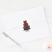 Stickers rouge et noir classique (Enveloppe)