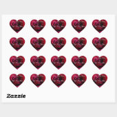 Stickers Rouge Rose Romantique Stickers Rose de ma (Feuille)