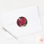 Stickers Rouge Rose ronde Enveloppe Phoques avec R (Enveloppe)