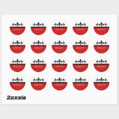 Stickers Rouge Swanky Fleur De Lis (Feuille)