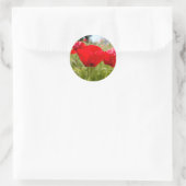 STICKERS ROUGES POPIES POUR ENVELOPES (Sac)