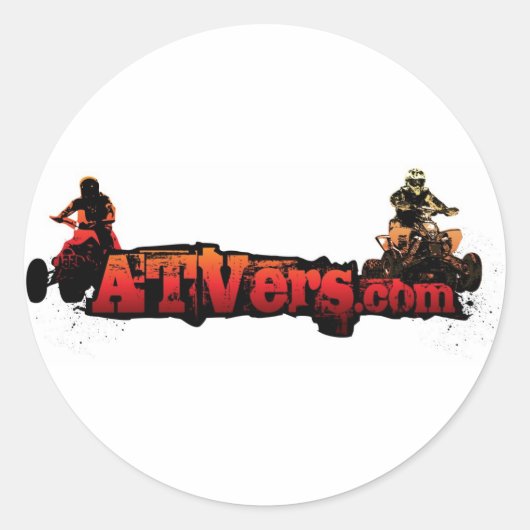 Stickers Round ATVers.com (Devant)