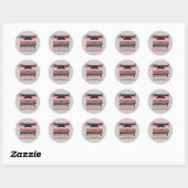 Stickers -  roze typemachine (Vel)