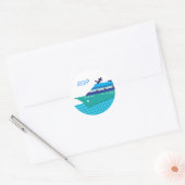 Stickers RSVP bateau de croisière (Enveloppe)