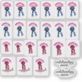 stickers ruban bleu et rouge pour extraordinaire (Devant)