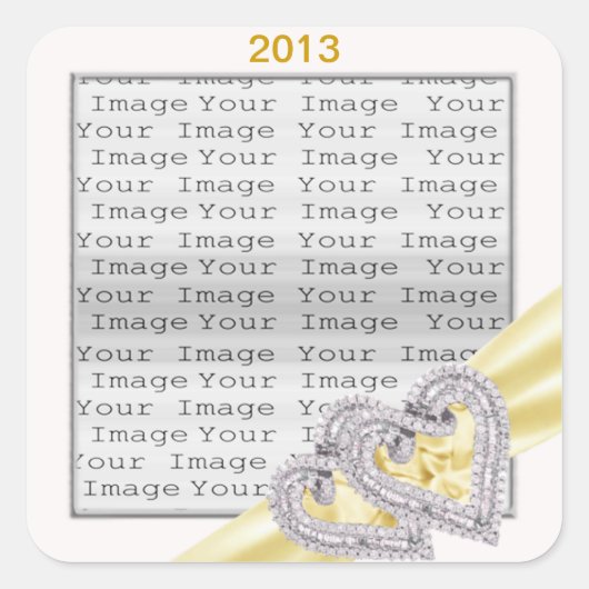 Stickers ruban citron-coeur personnalisés (Devant)