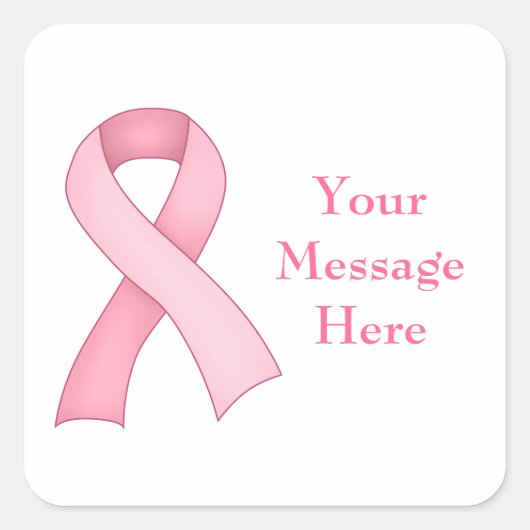 Stickers ruban de sensibilisation rose 0002 (Devant)