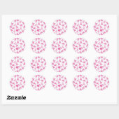 Stickers Ruban rose Cancer du sein (Feuille)