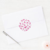 Stickers Ruban rose Cancer du sein (Enveloppe)