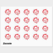 Stickers Ruby Red Tulip (Feuille)