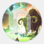 Stickers Rune Ur Uruz | Aurochs Viking Anglo-Saxon (Devant)