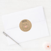 Stickers Rustique "We Do" avec Mason Jar (Enveloppe)