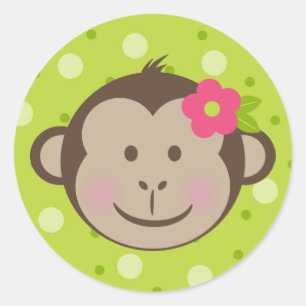Stickers Sac à goodie pour singe Polka Dot