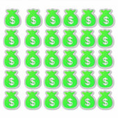 Stickers sac argent (Devant)