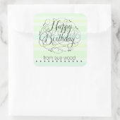 Stickers Sac Cadeau Anniversaire customisé (Sac)