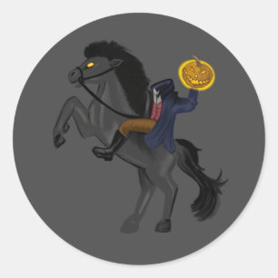 Stickers Sac Halloween Horseman sans tête