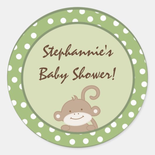 Stickers Safari Jungle Monkey 20 - 1,5" Favor (Devant)