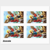 Stickers Saint Michel de l'Archange catholique Ang (Feuille)