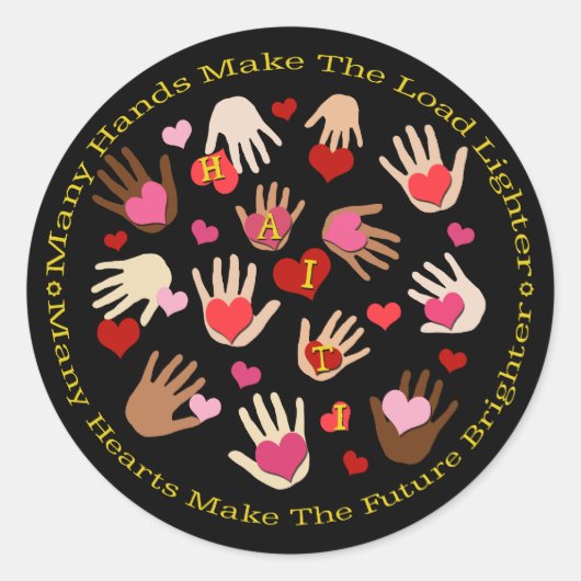 Stickers Saint Valentin de Haïti Relief (Devant)