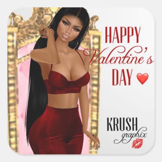 Stickers Saint Valentin Kesha (Devant)