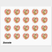 Stickers Saint Valentin vintage Cherub (Feuille)