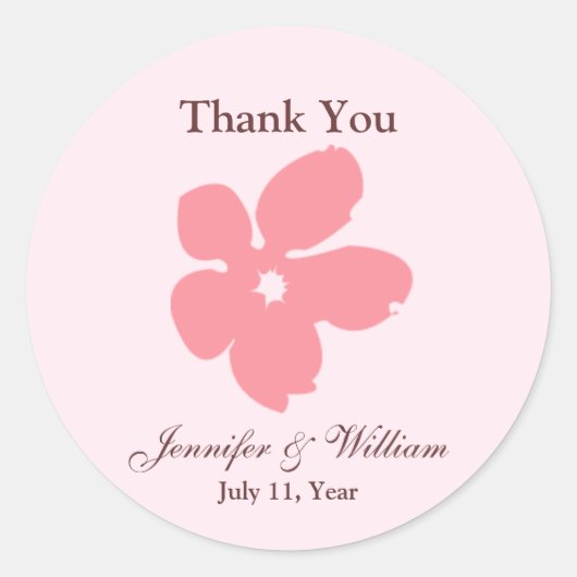 Stickers Sakura Blossom Silhouette Favoriser (Devant)