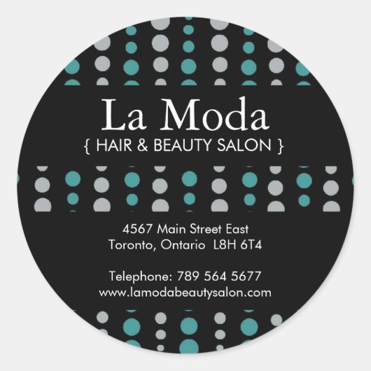 Stickers Salon sur mesure (Devant)