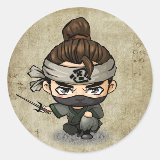 Stickers Samurai et Ninja - Aoshi (Devant)