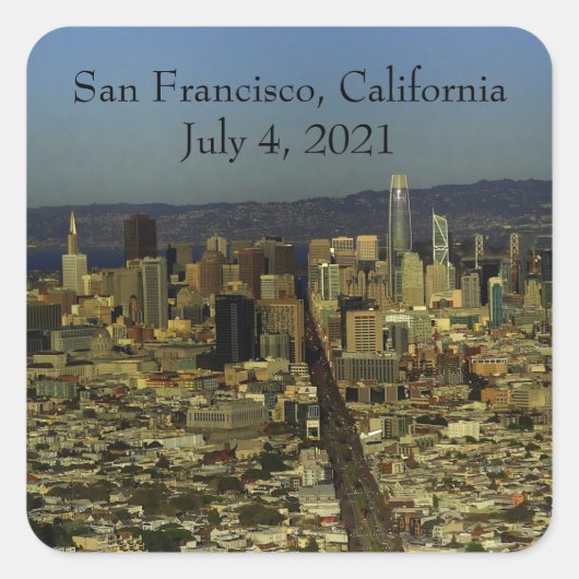 Stickers San Francisco Skyline #13-2 (Devant)