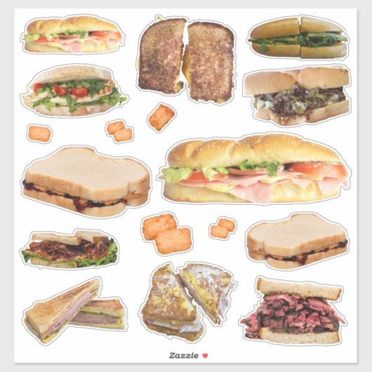 Stickers sandwich (Feuille)